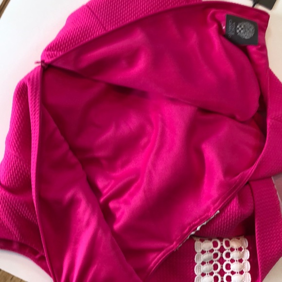 NWT Vince Camuto hot pink dress size 8 zips up bac - Picture 12 of 12